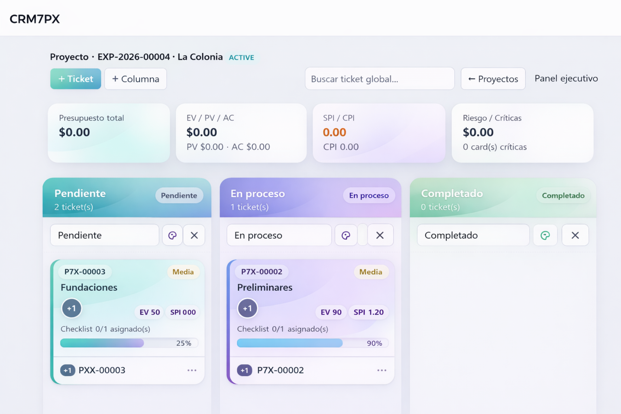Kanban de Project7x